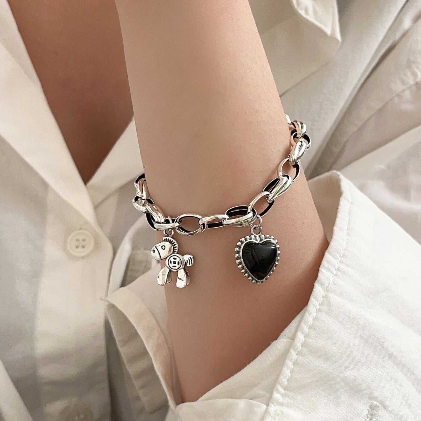 The Pony & Heart Chain Bracelet