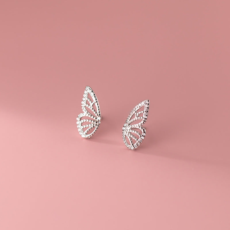 Hollowed-out Butterfly Stud Earrings