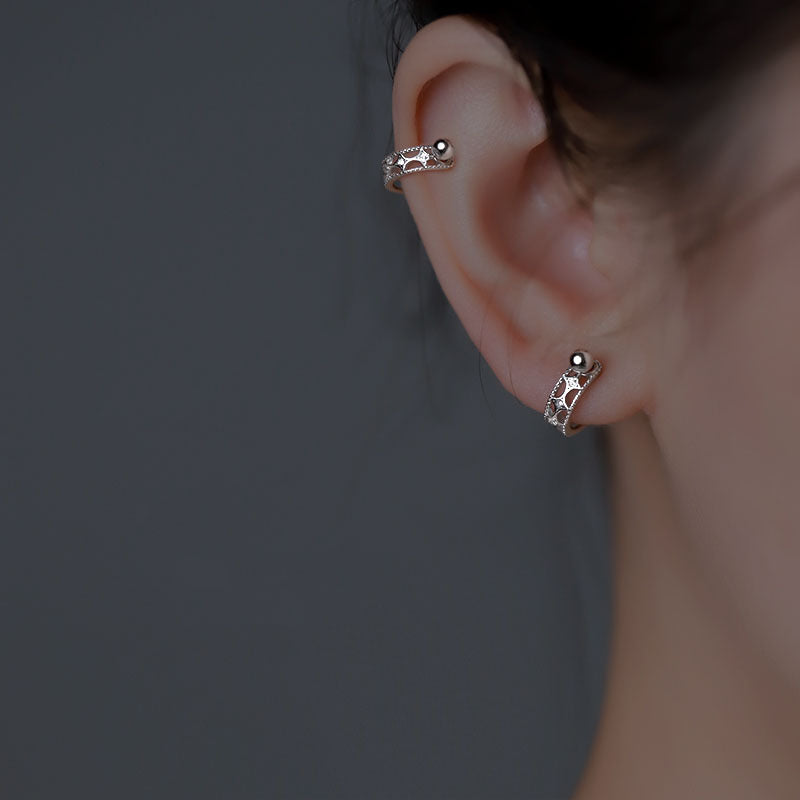 Hollowed-out Stud Earrings